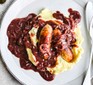 Next level sausages and mash served on a plate