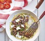 Mushroom & basil omelette with smashed tomato