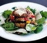 Aubergine timbales with goat's cheese
