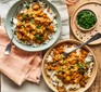 Simple mushroom curry in two bowls