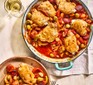 Easy Spanish chicken in a casserole dish