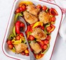 Spanish chicken traybake with chorizo & peppers